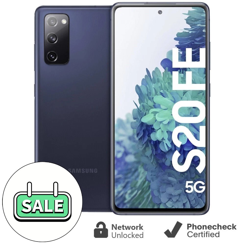 Samsung Galaxy S20 FE 5G SM-G781U1 128GB Unlocked Open Box Cellphone Cloud Navy