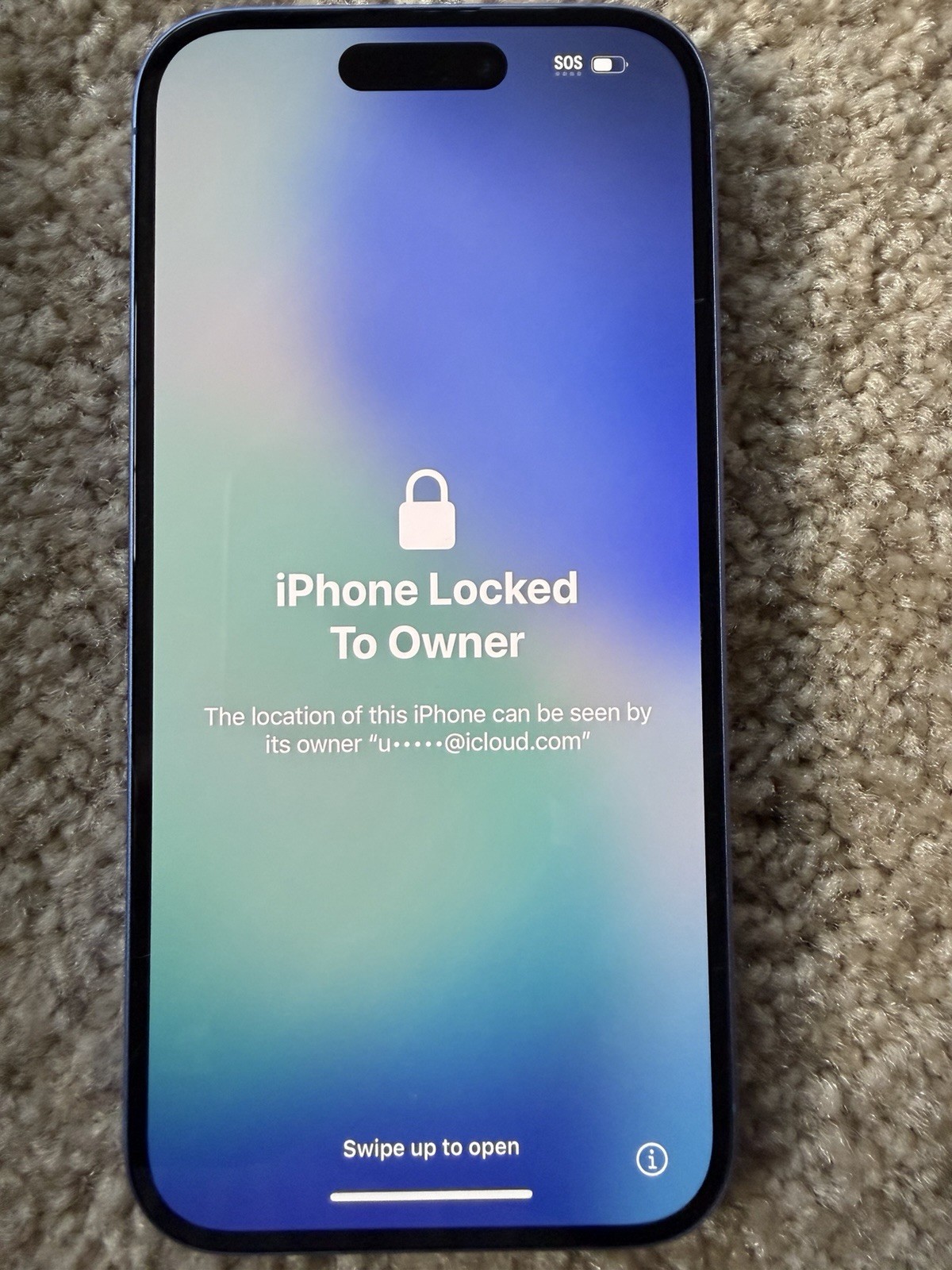 Apple iPhone 16 128GB Blue Smartphone – DEFECTIVE – For Parts**READ