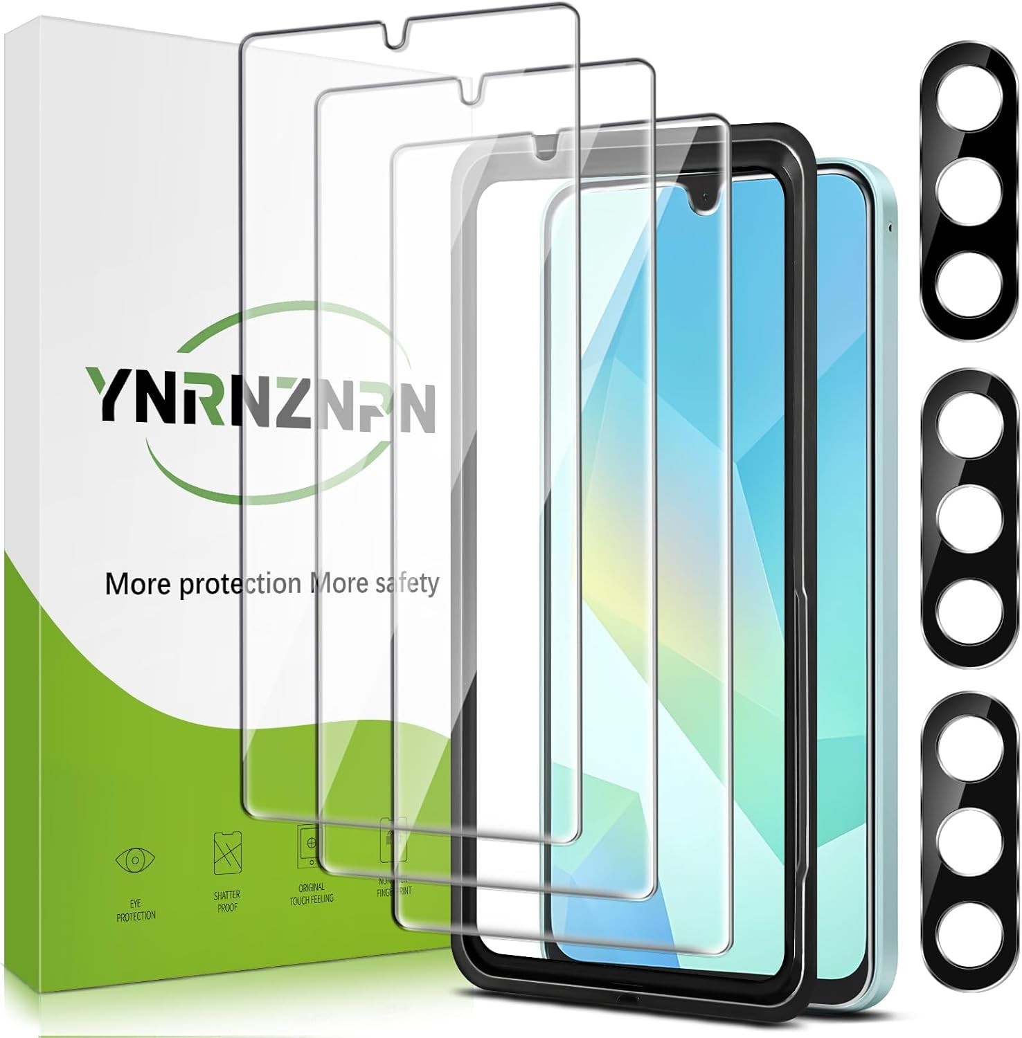 3+3 Screen Protect Samsung Galaxy A16 5G for Screen and Camera Lens Protector 9H