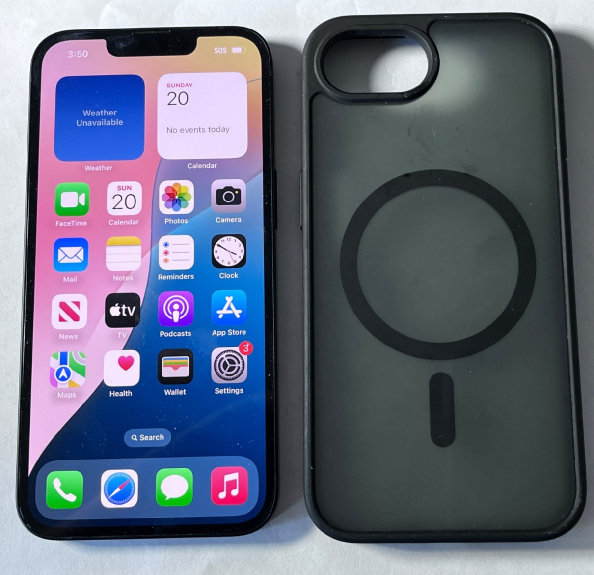 AT&T Apple iPhone 16e A3212 5G 128GB Black Smart Phone *100% Batt* *MINT*