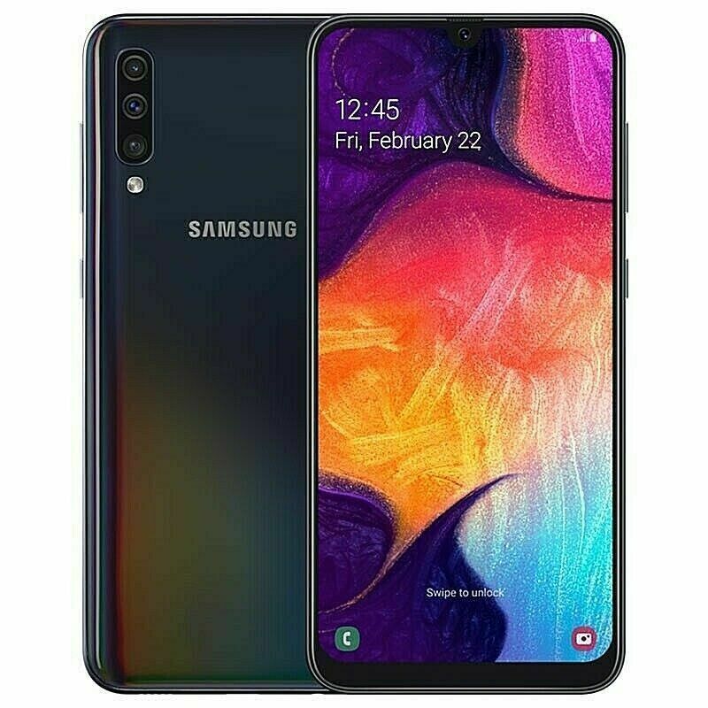 Samsung Galaxy A50 SM-A505U 64GB AT&T T-Mobile Black Unlocked Smart Phone A++
