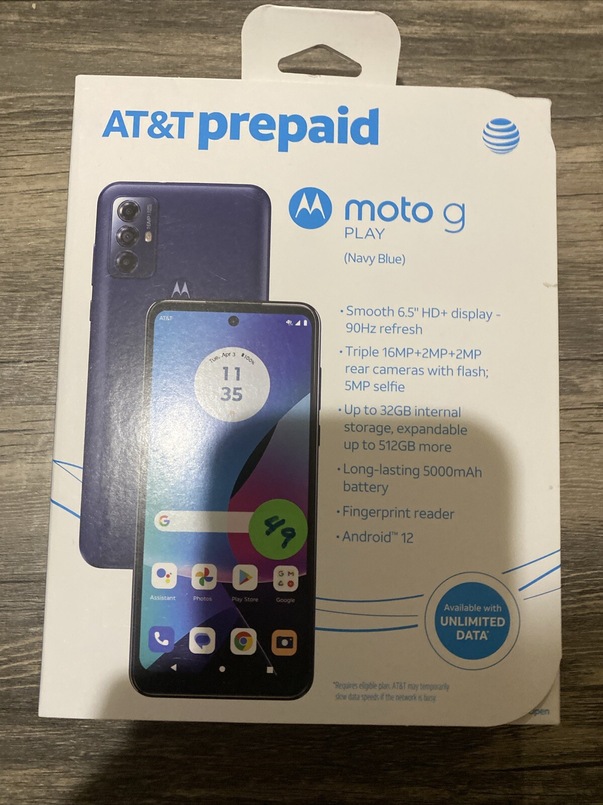 AT&T Prepaid Motorola Moto G Play