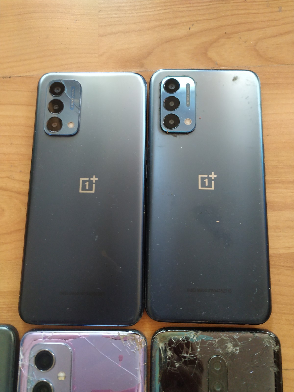 Lot of 6 Mixed model OnePlus Nord N300 5G CPH2389 and other For part