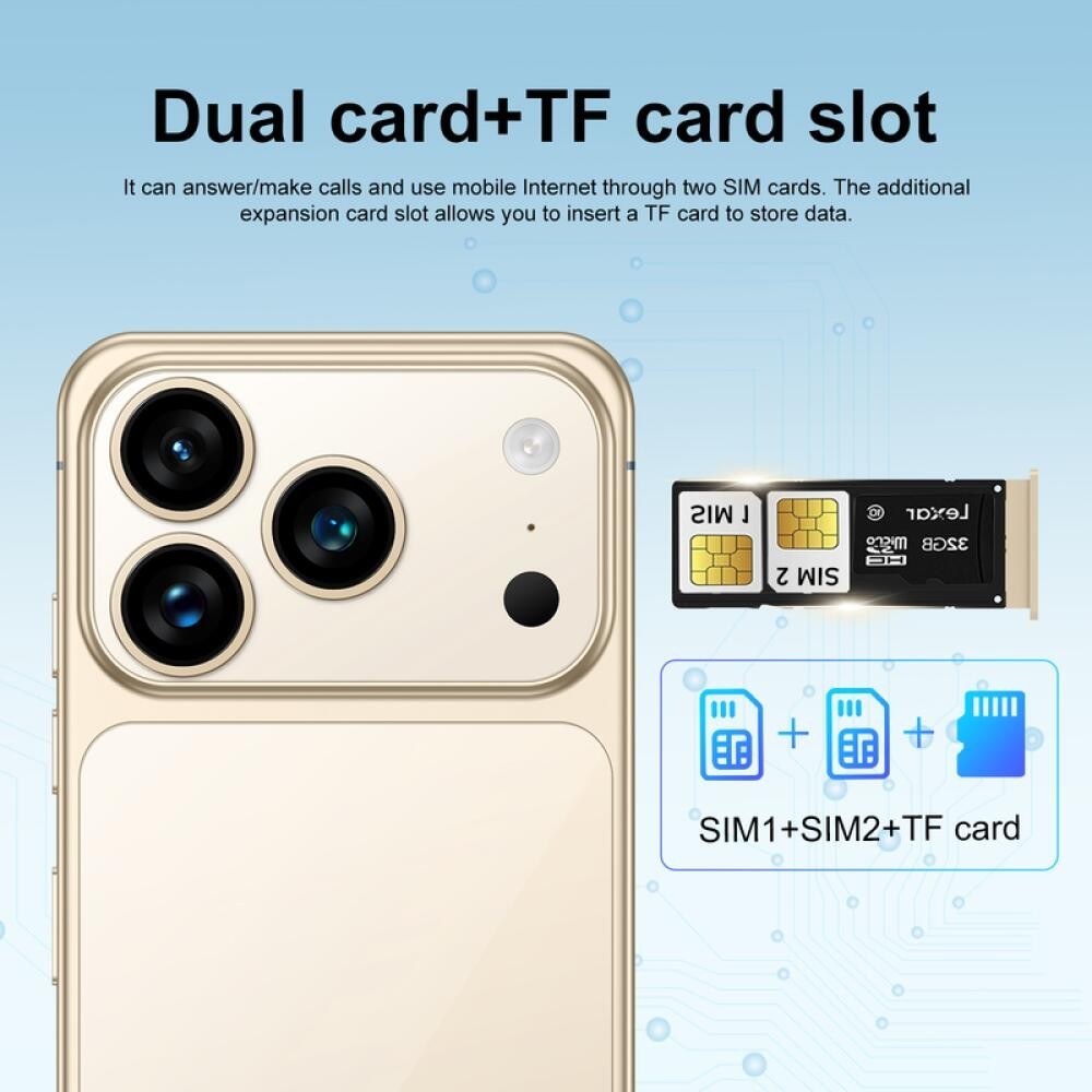 New Factory Unlocked I17 Ultra 5G Smartphone 7.3″ Android 15 Dual SIM Cell Phone