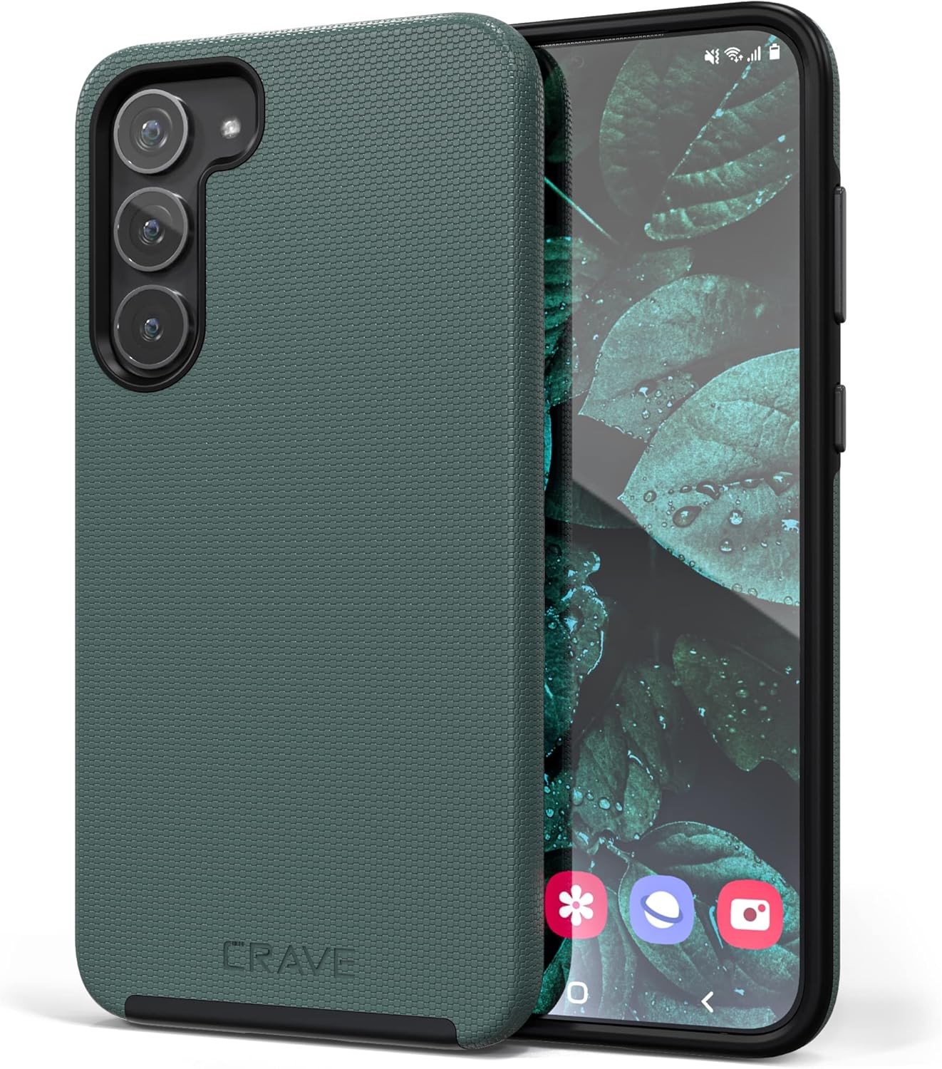 Samsung Galaxy S23 Plus Case, Shockproof Dual Layer Protection – Forest Green