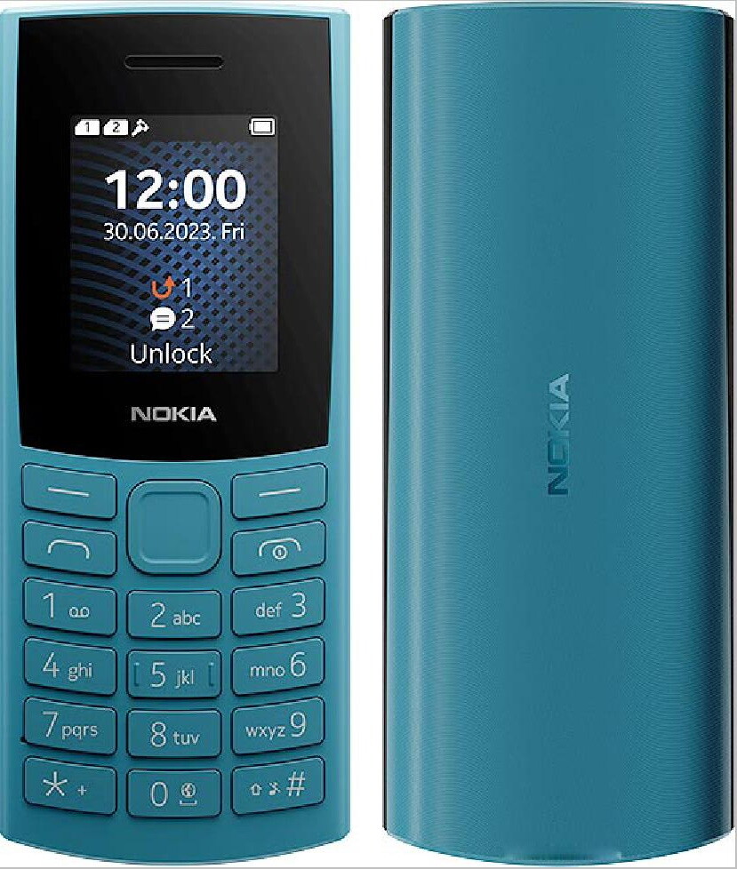 1.8″ Nokia 105 4G (2023) 128MB ROM Dual SIM Wireless FM Radio Mobile Phone