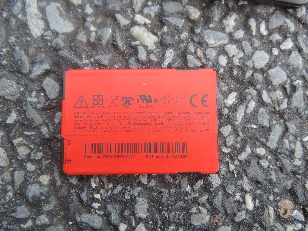 hTC Spring cellular PC36100 cell 4G phone used red PARTS bar APA9292