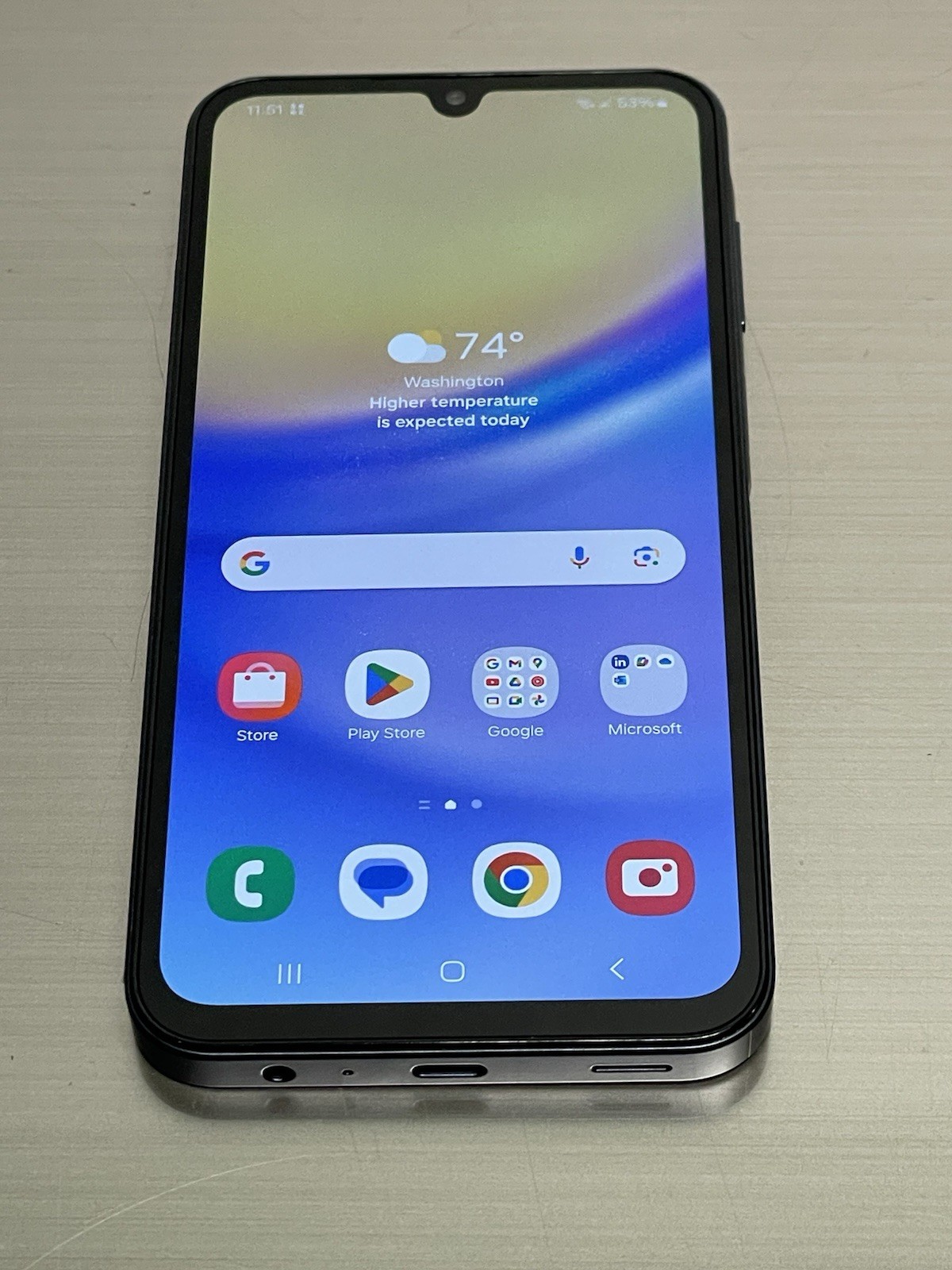 Samsung Galaxy A15 SM-A156U 5G 64GB Blue (Metro By T-Mobile) Smartphone.