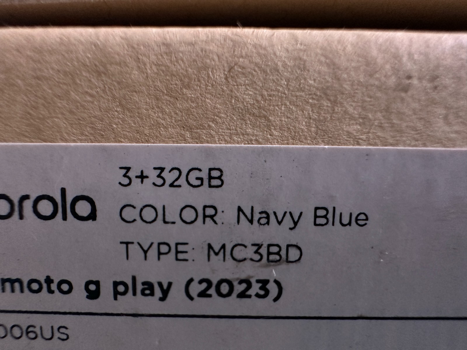 Motorola Moto G Play 2023 Navy Blue Triple Rear Camera Smartphone Parts Only