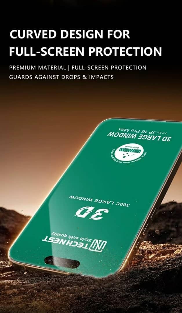 2-Pack Tempered Glass Screen Protectors for iPhone 15 Pro Max, Full Coverage, HD