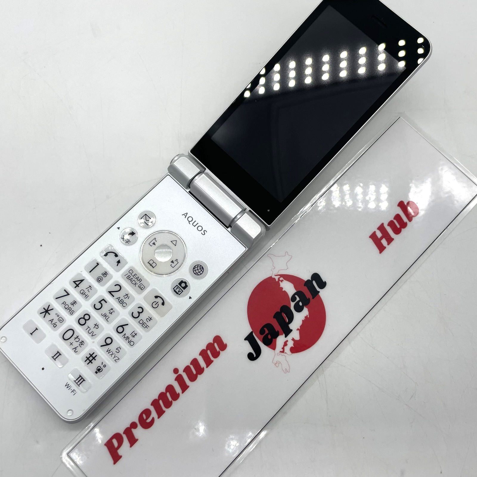 AQUOS SoftBank 601SH Sharp White Japanese Flip Phone Keitai Mobile Japan