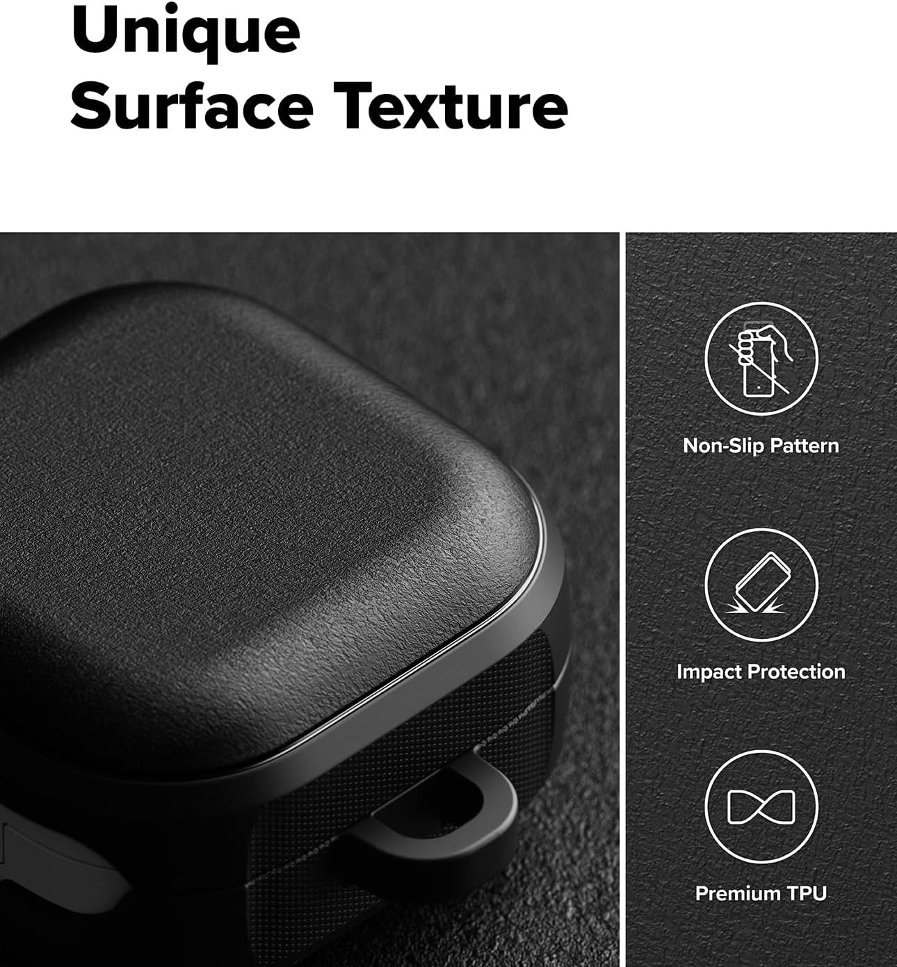 Black Onyx Magnetic Case for Galaxy Buds 4 Pro and Galaxy Buds 4 – Compatible
