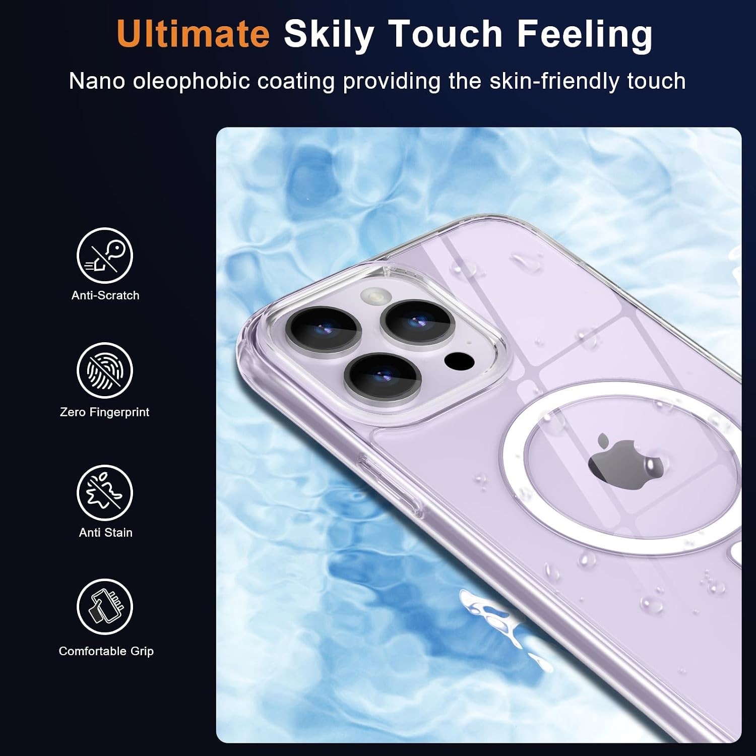 Slim Thin Magnetic Case for iPhone 14 Pro Max [10FT Military Grade Protection] C