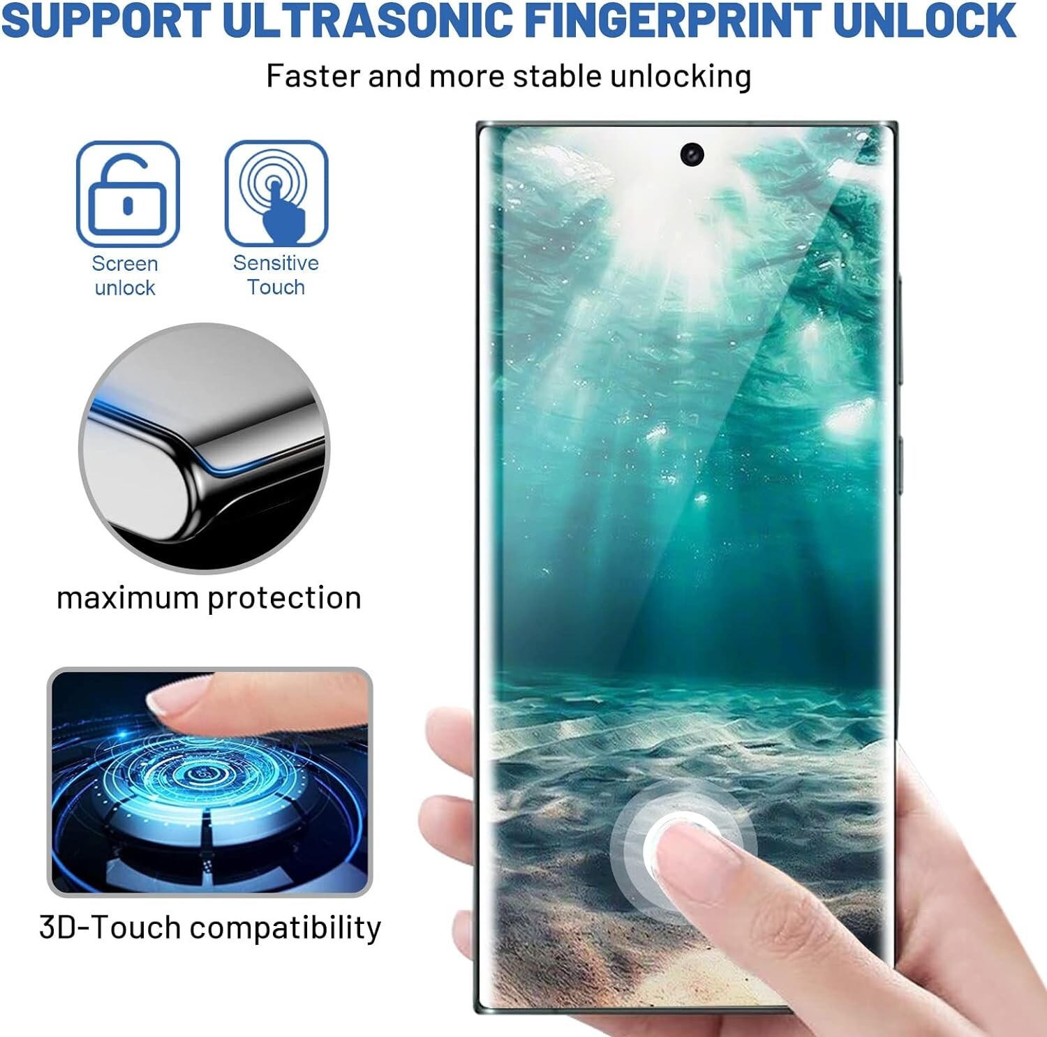 4in1 For Galaxy Note 20 Ultra Screen Protector,Tempered Glass,Side-Back Film
