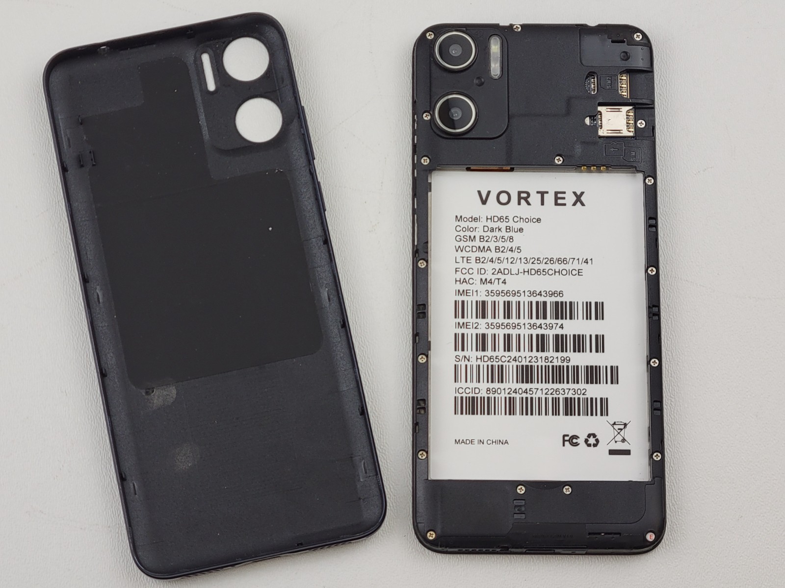 (Lot of 5) **REPAIR** VORTEX HD65 Choice – 32GB – (CARRIER UNKNOWN) Dual SIM
