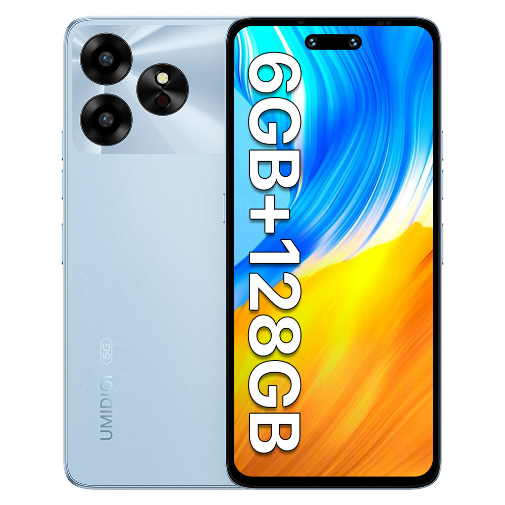 UMIDIGI G6 5G 6GB+128GB 6.57″ Octa Core Android 13 NFC Unlocked Smartphone Good