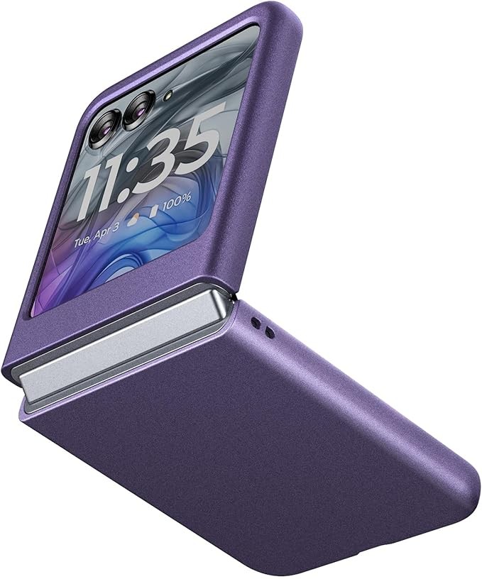 Thin Matte Polycarbonate Phone Case for Motorola Razr 2024/2025 / 2026 – Purple