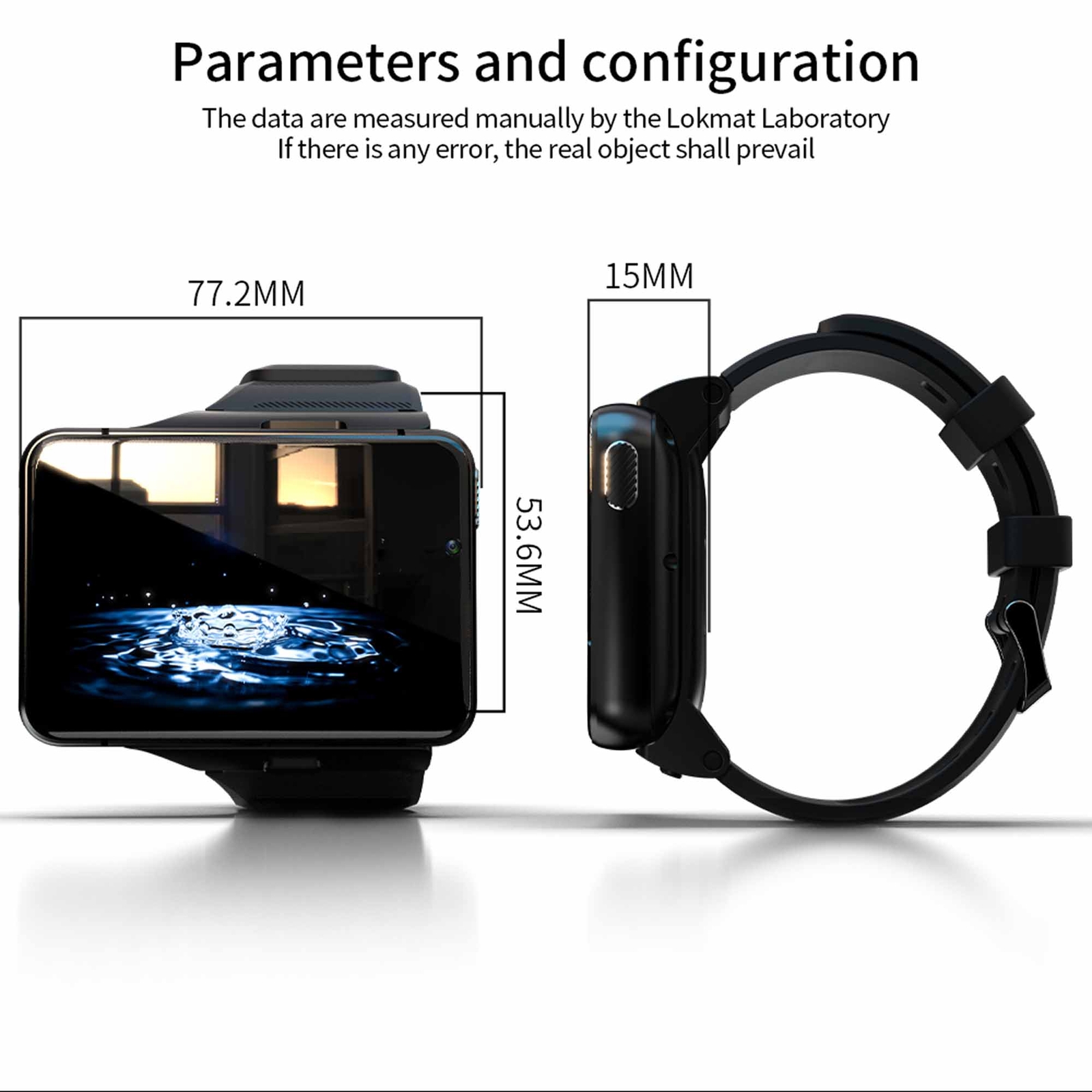 2.88″ Large Touch Screen 4G Smart Watch Android 9.0 Dual Camera WIFI GPS 4+64GB