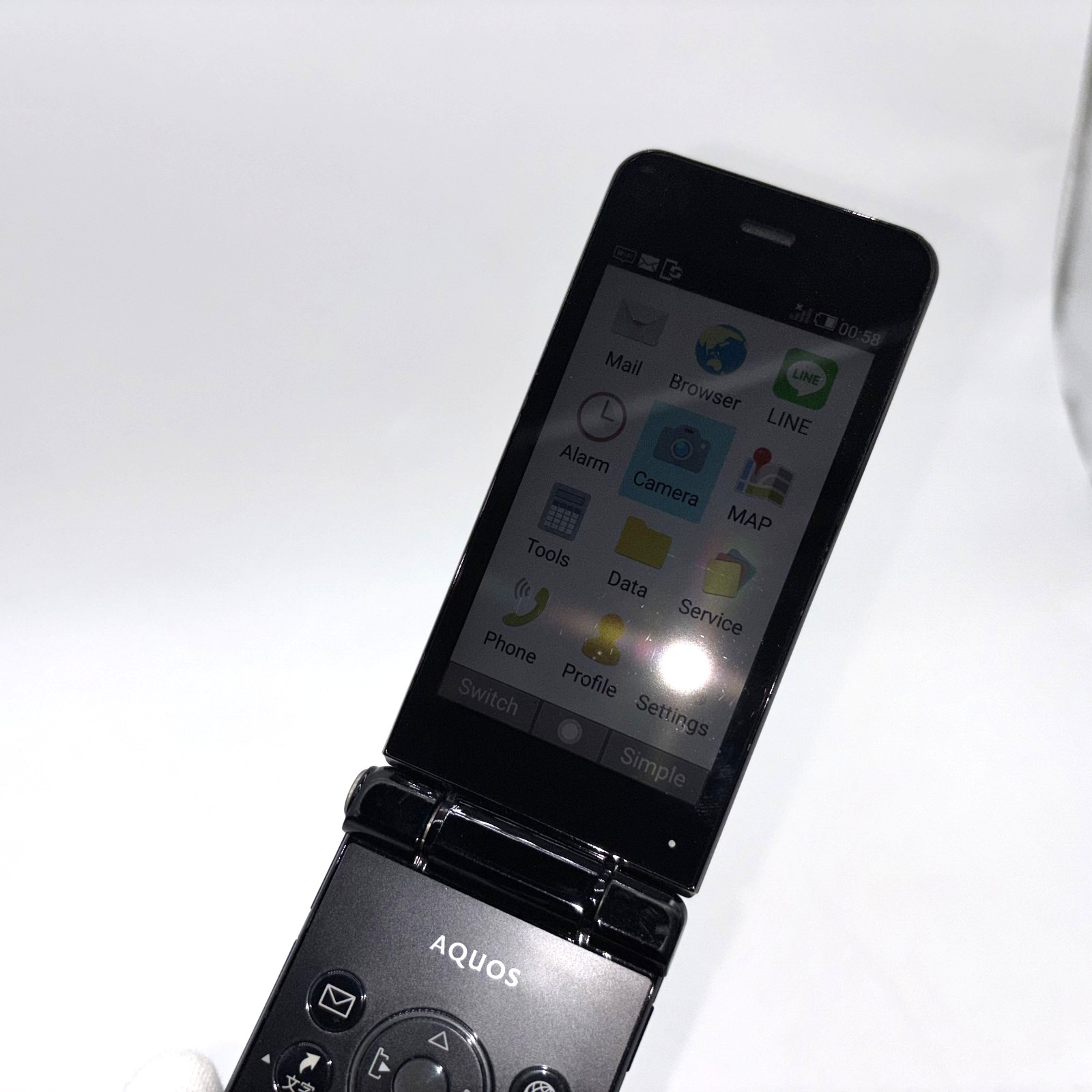 Sharp AQUOS 601SH Black 4G Flip Phone Android SIM Unlocked Softbank JP
