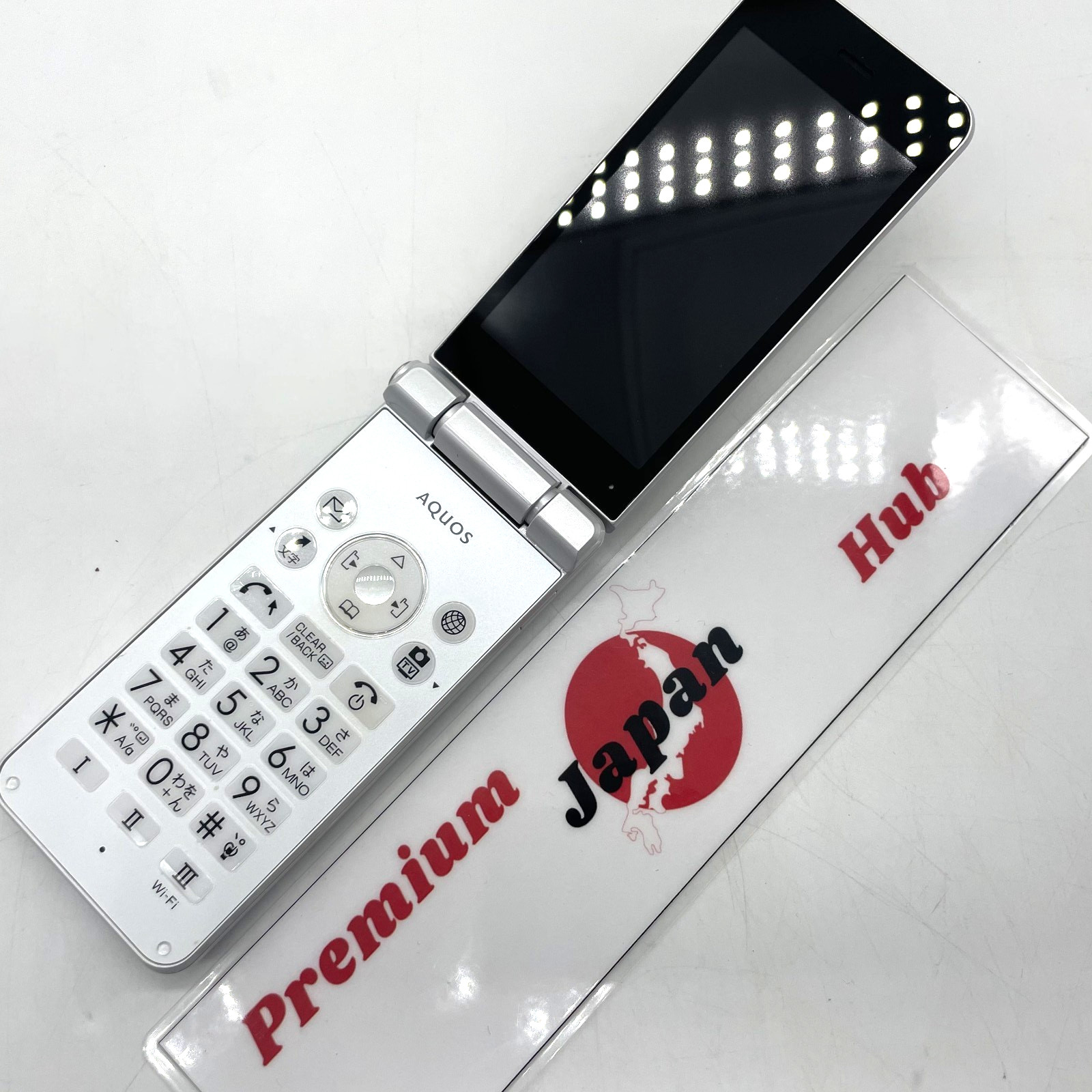 AQUOS SoftBank 601SH Sharp White Japanese Flip Phone Keitai Mobile Japan