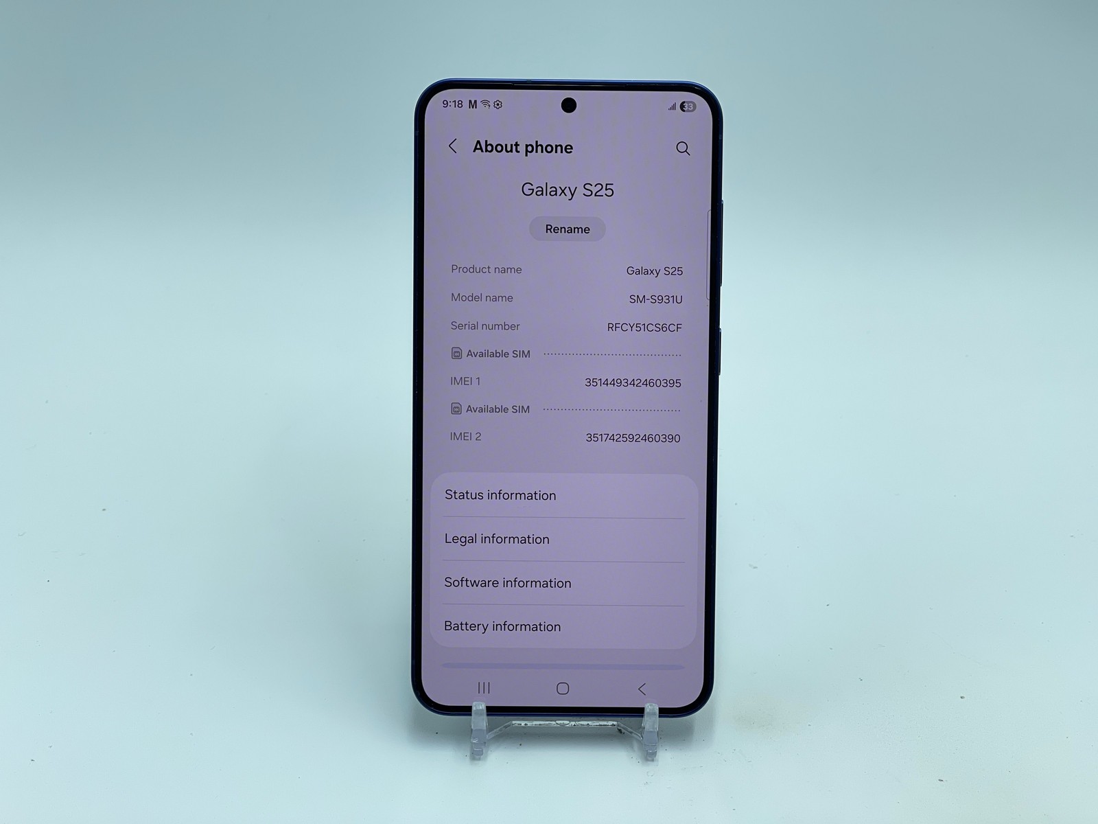 Samsung Galaxy S25 128GB SM-S931U (T-Mobile) Navy (E-0173)