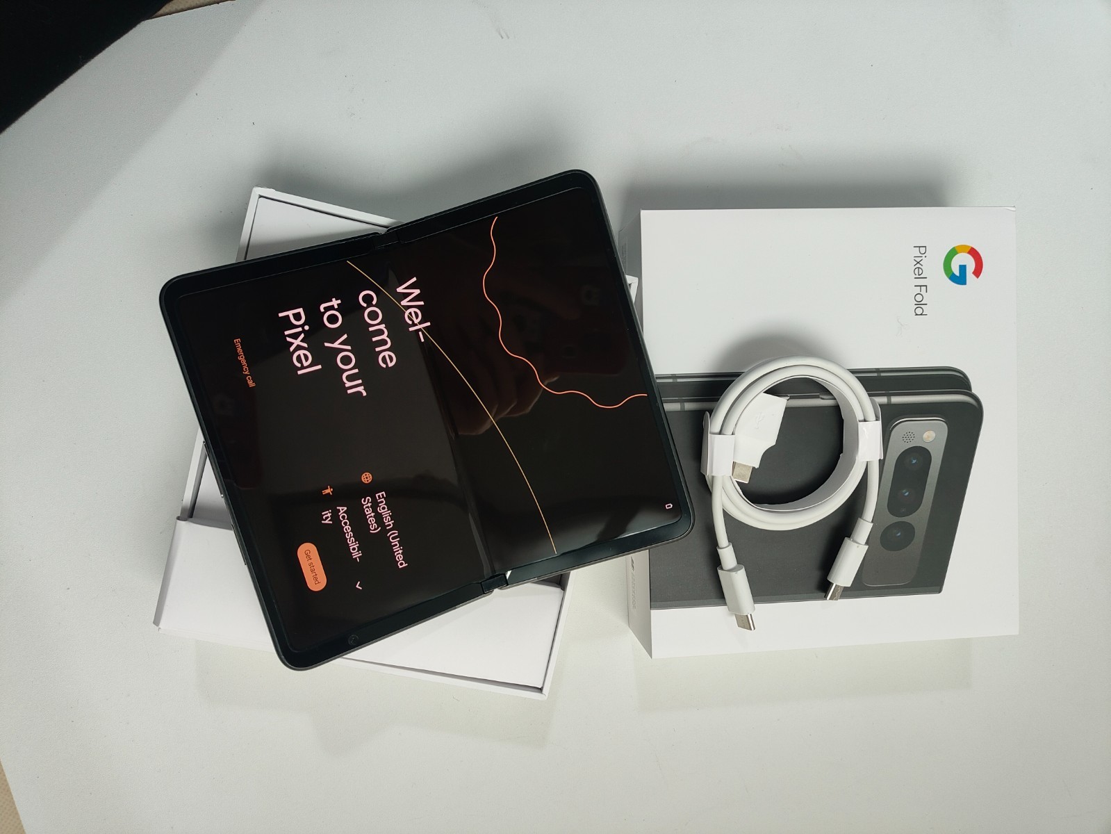 NEW Google Pixel Fold (2023) Unlocked 5G 48MP 256GB 512GB Foldable Android Phone