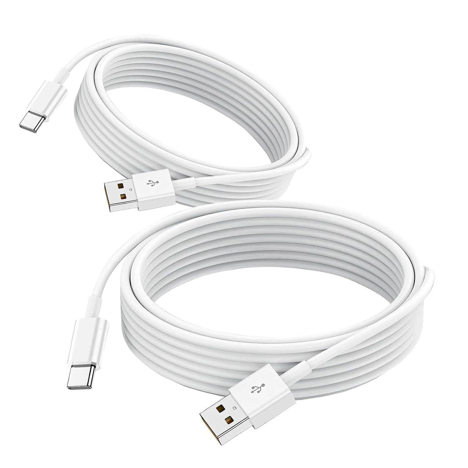 2 Pack Fast Charging USB A to USB Type C Cable for iPad 10th Gen, iPhone 15/16