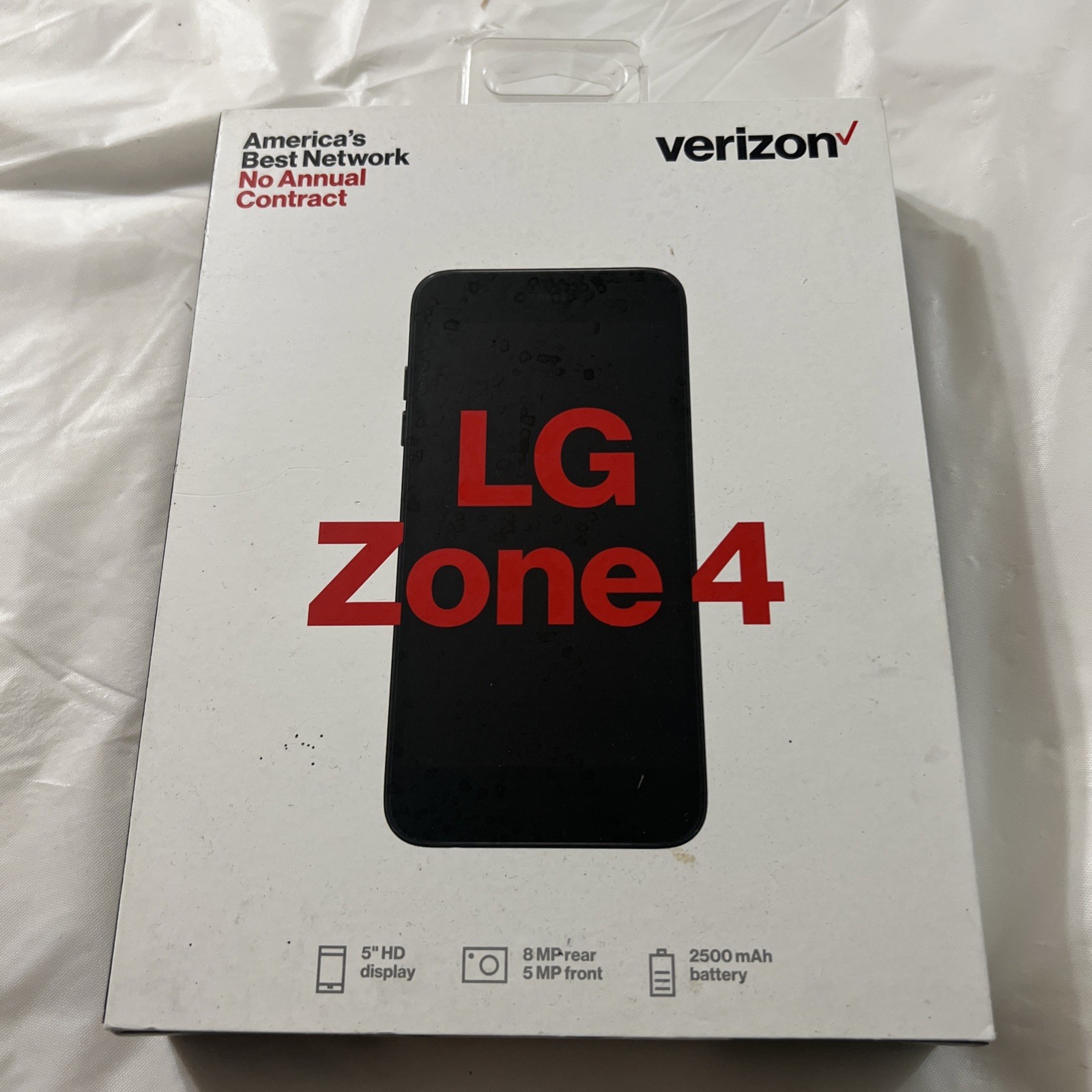 Verizon Wireless smartphone LG Optimus Zone 4 Prepaid Moroccan Blue 16GB – NEW