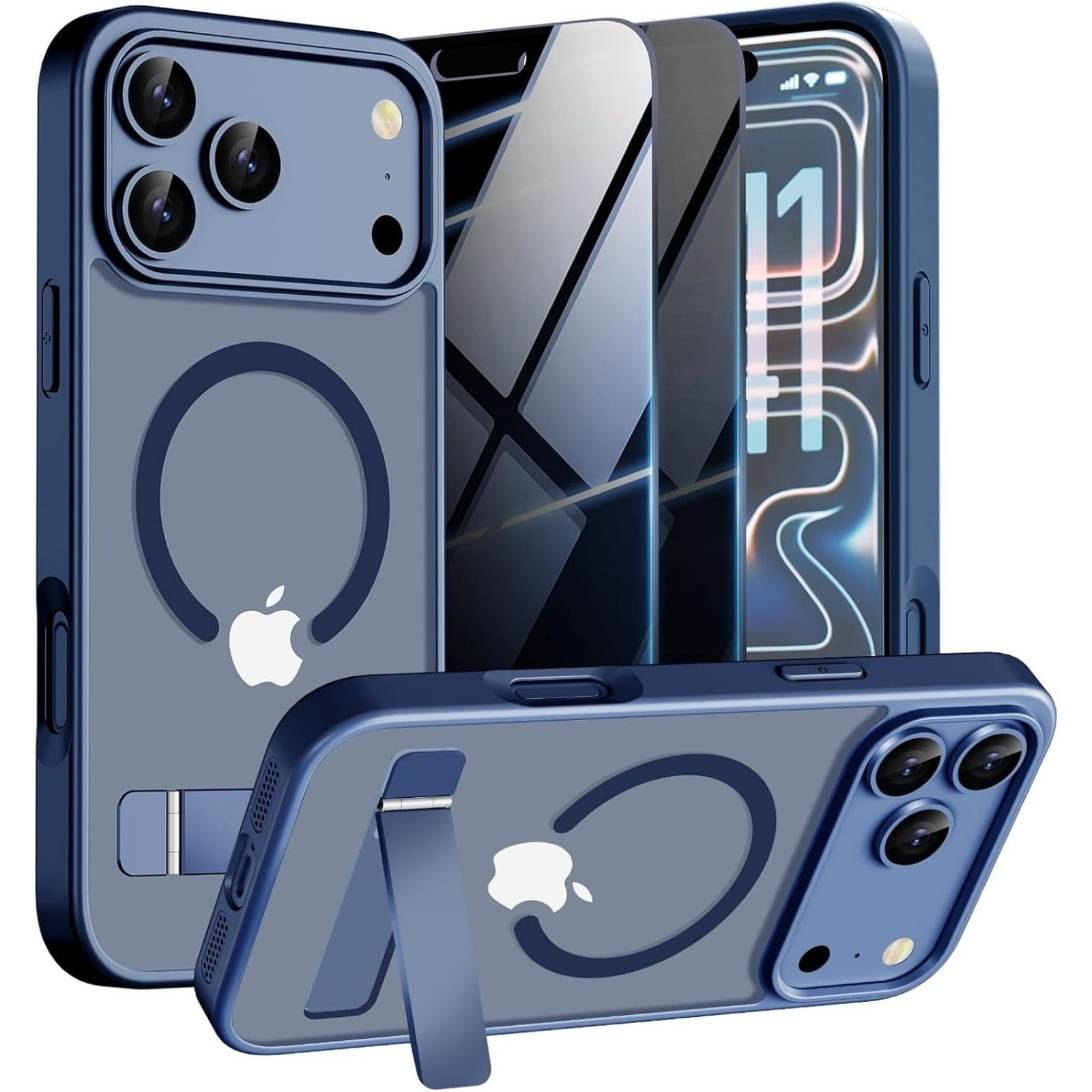 Magnetic Case for iPhone 17 Pro Max Phone Case with Privacy Screen Protector 2X