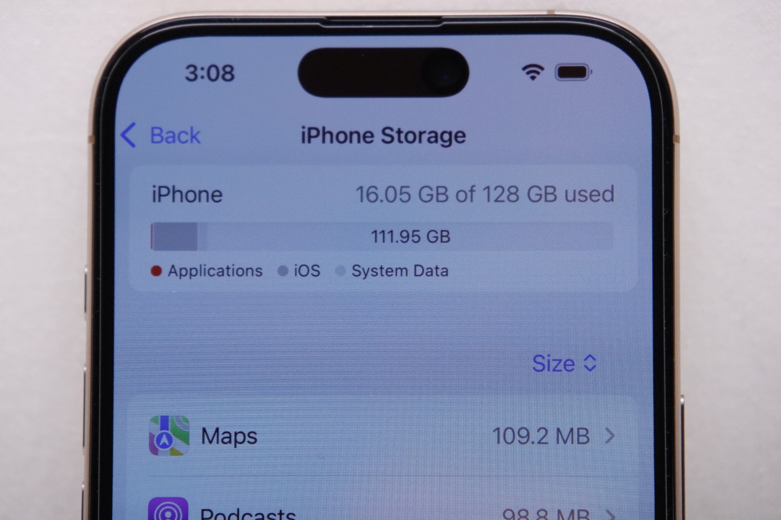 Apple iPhone 16 Pro 128GB, Desert Titanium Low Cycle Count Sim Locked #79