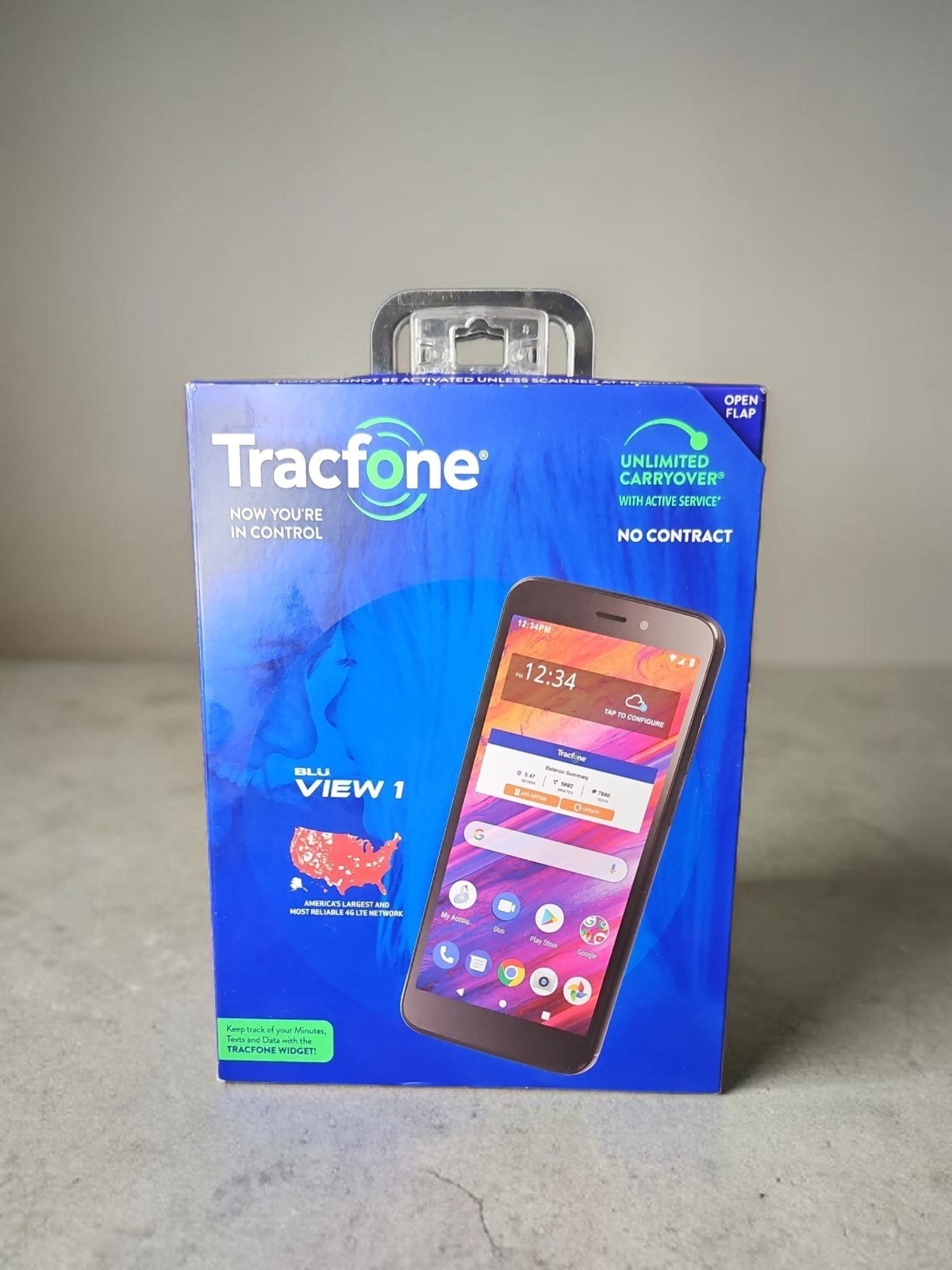 🔥Tracfone Wireless BLU View 1 Smart Phone 4G LTE GSM Factory Sealed