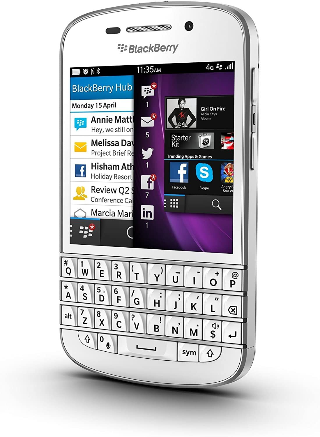 Original BlackBerry Q10 16GB+2GB 8MP LTE/GSM Qwerty Keyboard Unlocked Smartphone