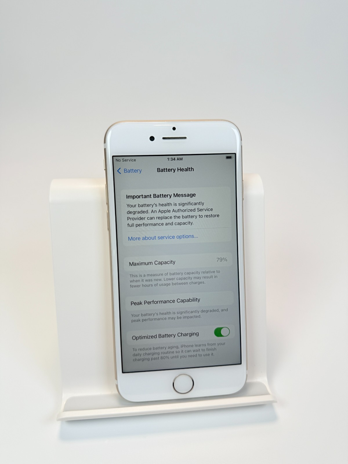 Apple iPhone 7 – 32 GB A1660 – Silver (Unlocked) Battery Health 79%