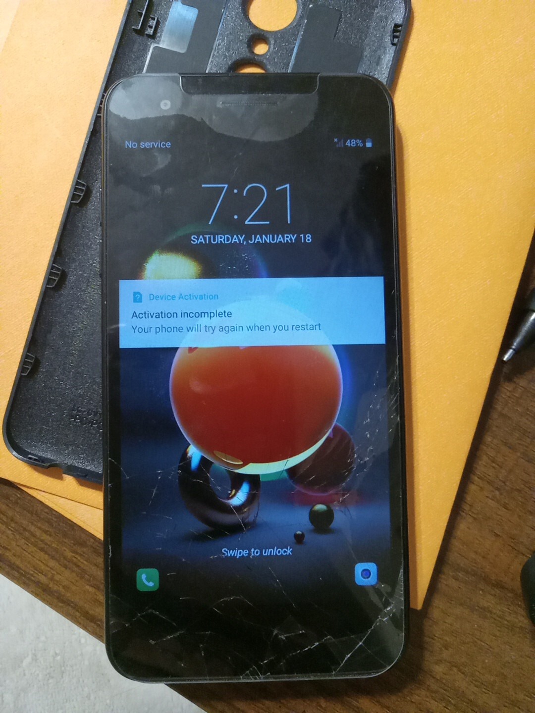 LG X210VPP Zone 4 16GB Verizon Wireless Smartphone – cracked screen