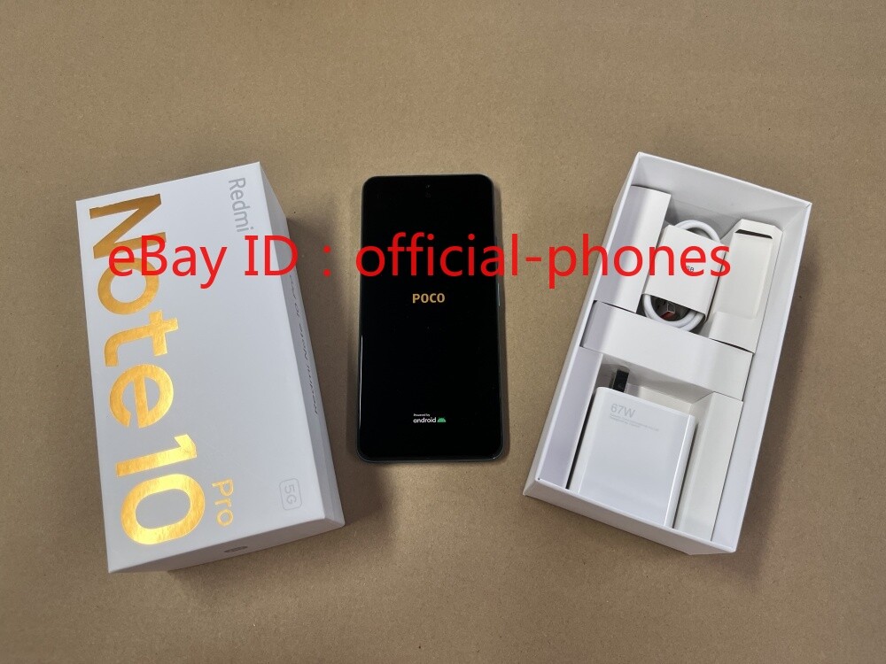 Xiaomi Redmi Note 10 Pro 5G-Dual SIM-64GB -Factory Unlocked-Octa-core-New Sealed