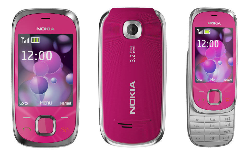 Nokia 7230 Mobile phone 2G GSM Bluetooth Slide Cellphone 3G UMTS 900 2100 1900