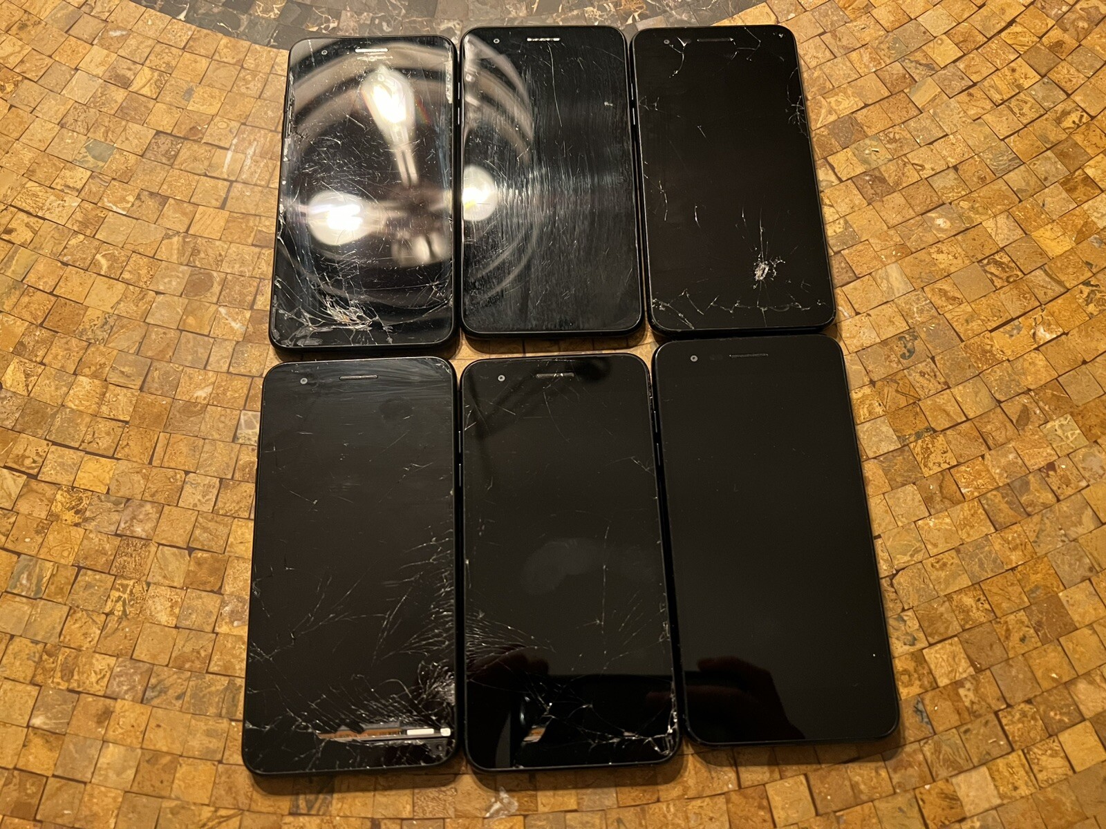 Lot Of 6X LG LML212VL Smartphones For Parts Or Repair!