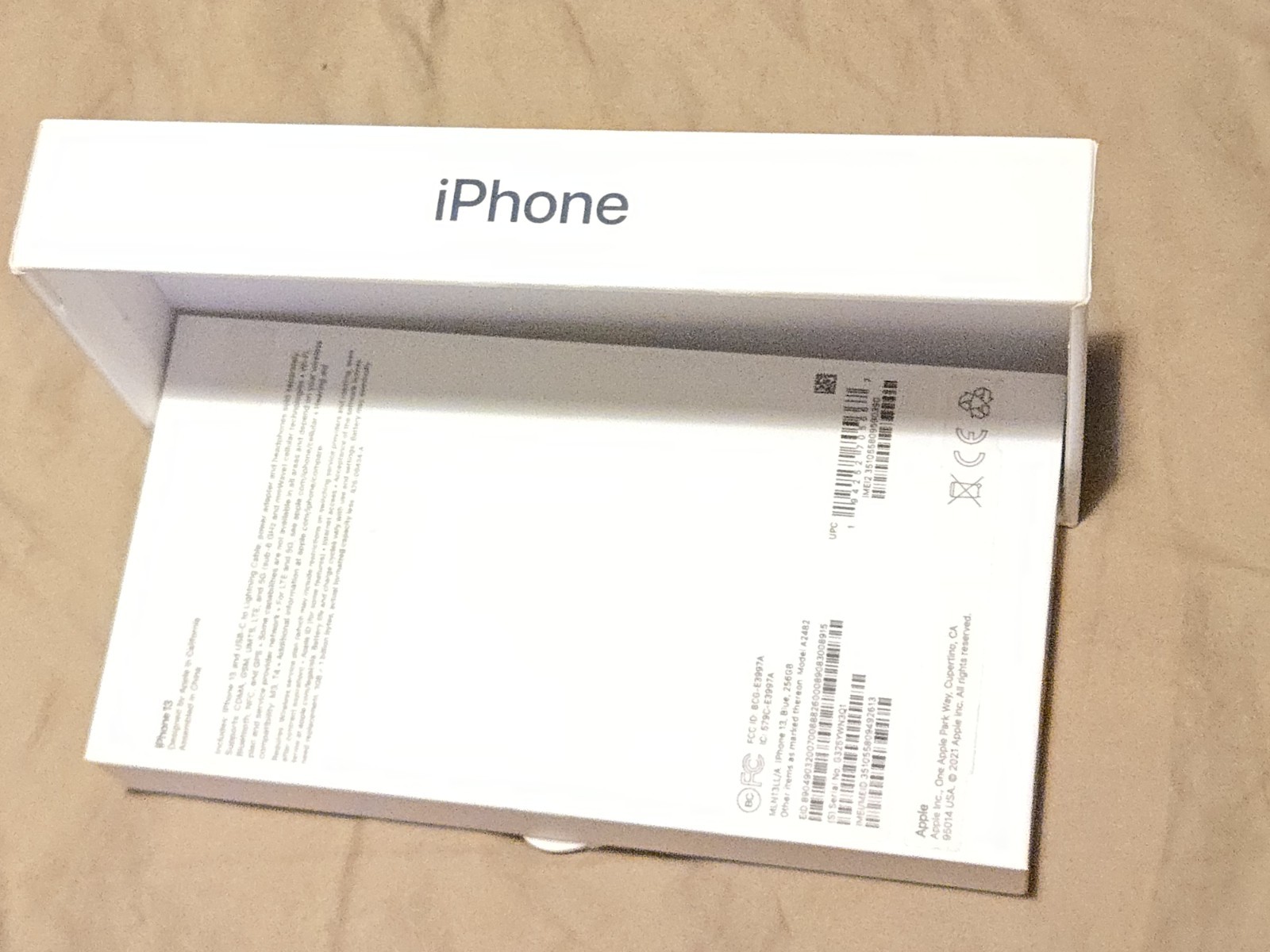 Iphone 13 256Gb Unlocked Blue B Grade 77 Percent Battery Open Box