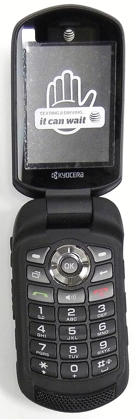Kyocera DuraXE E4710 – Black and Gray ( AT&T ) 4G LTE Flip Smartphone – Bundled