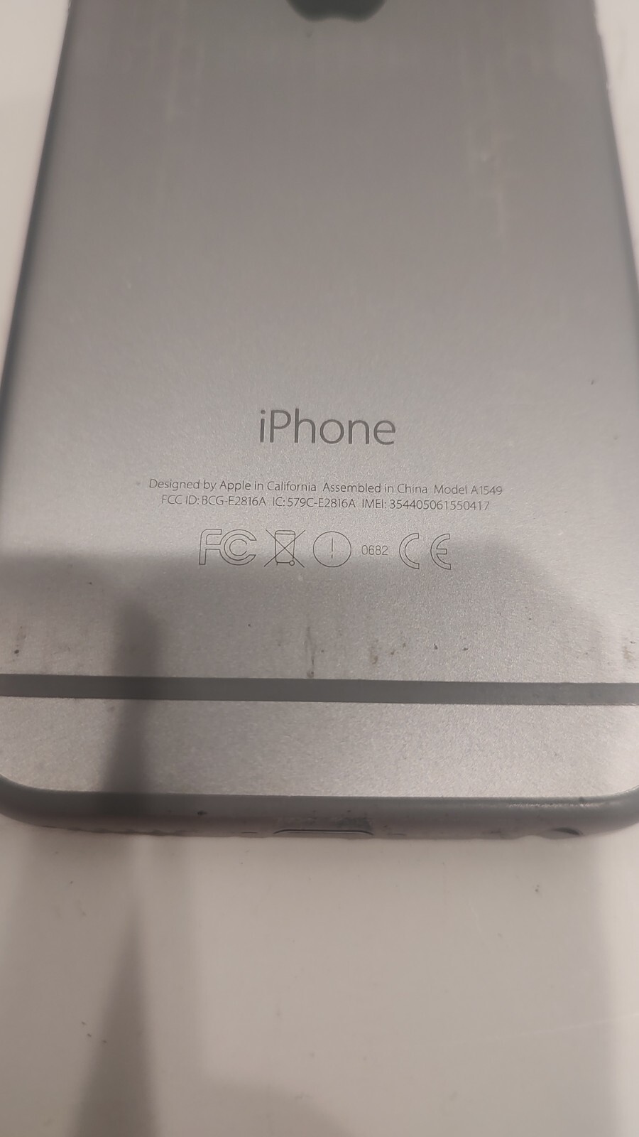 Apple iPhone 6 16GB Silver iOS Cell Phone Smartphone A1549 CDMA GSM PARTS Only
