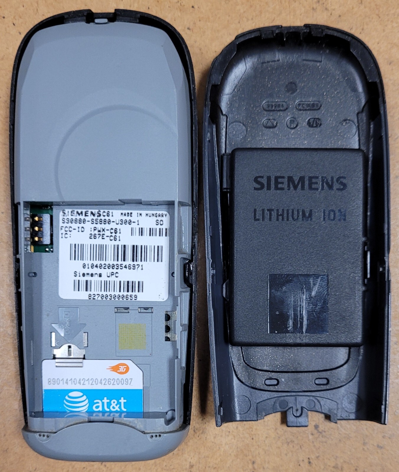 Siemens C Series C61 – Black and Gray ( Cingular ) Very Rare Cellular Phone