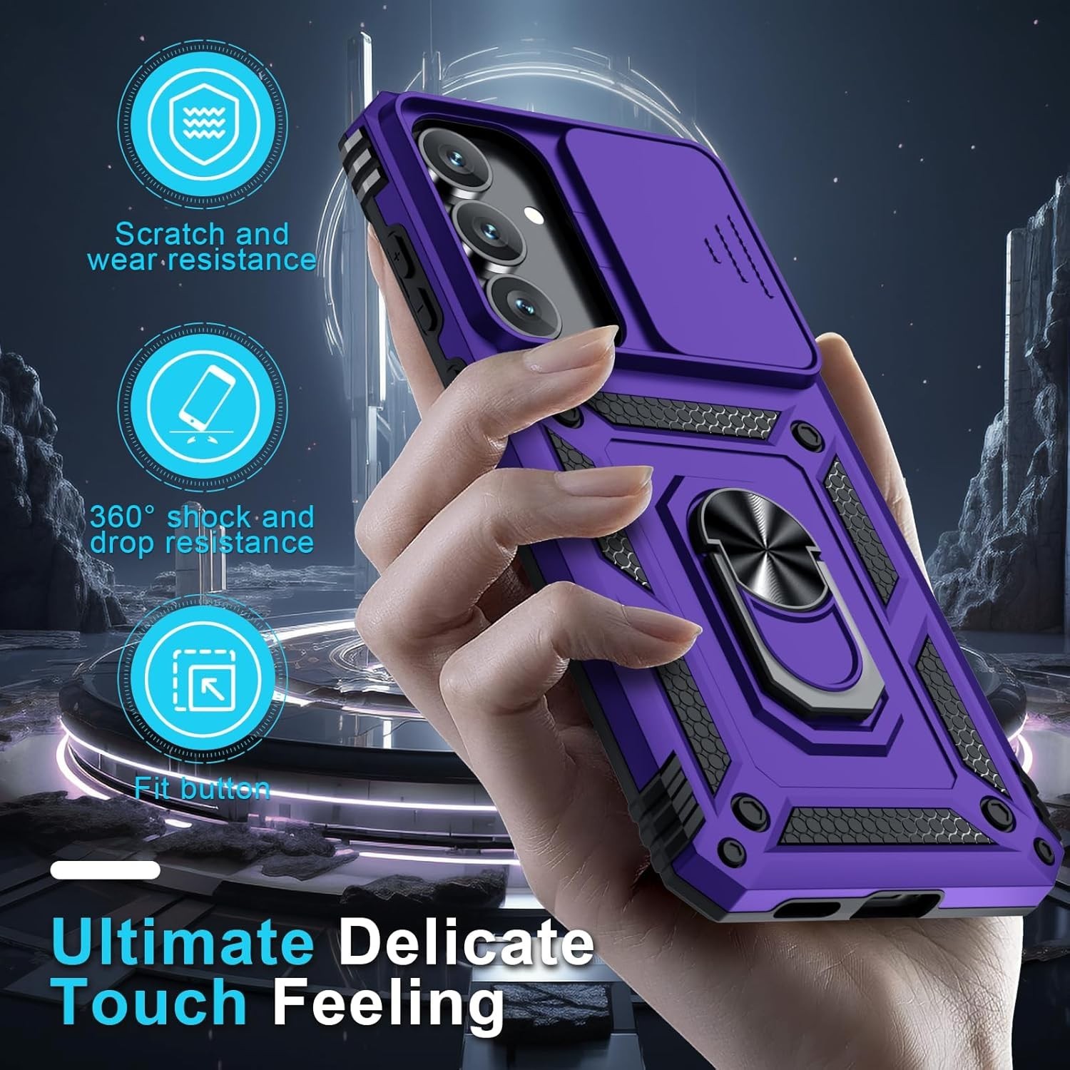 For Samsung Galaxy S25 FE Case Shockproof Protective Military Guard Phone Cover