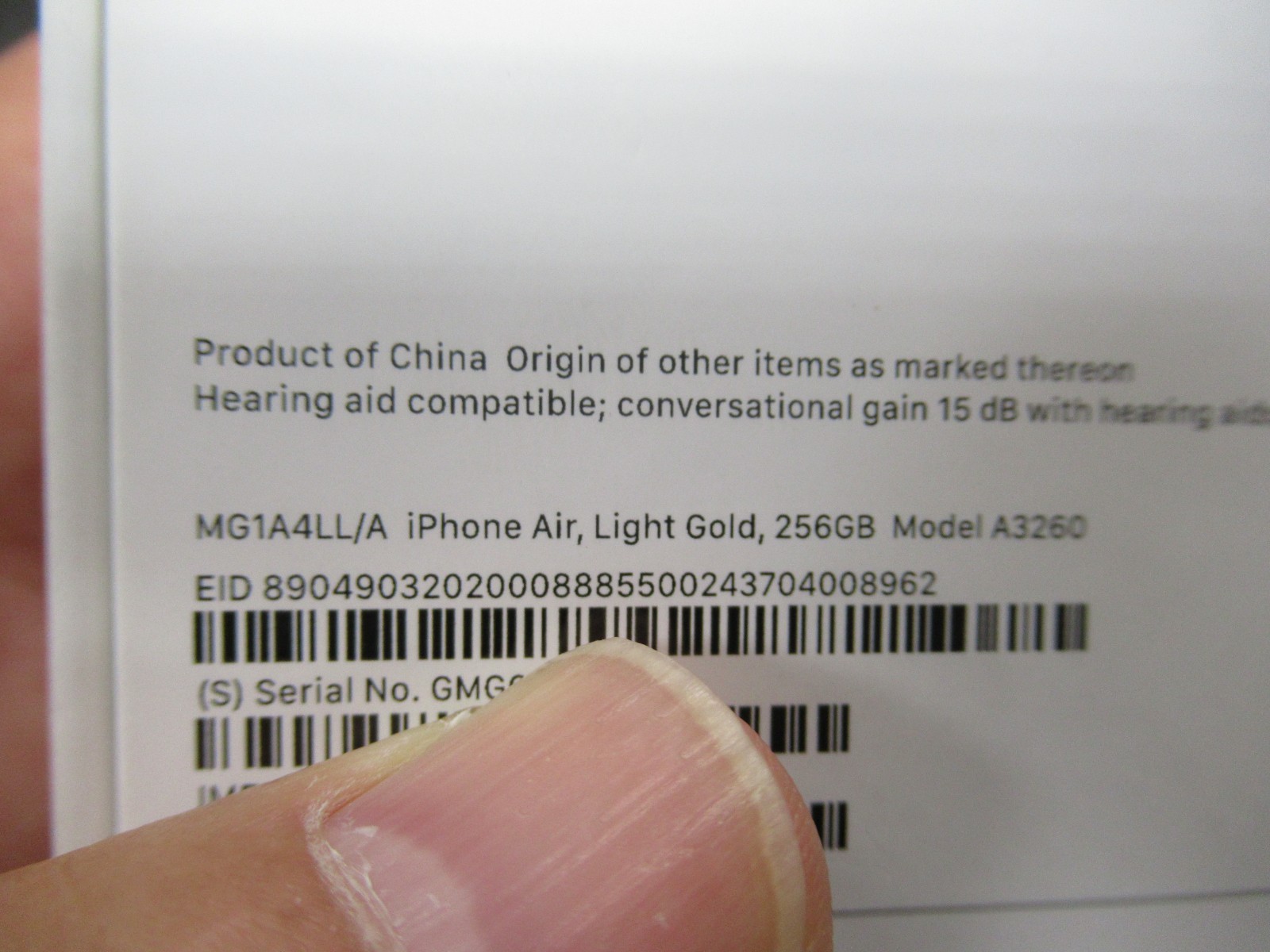 BRAND NEW!! Apple iPhone Air – 256 GB – Light Gold (Unlocked) MG1A4LL FREE SHIP!