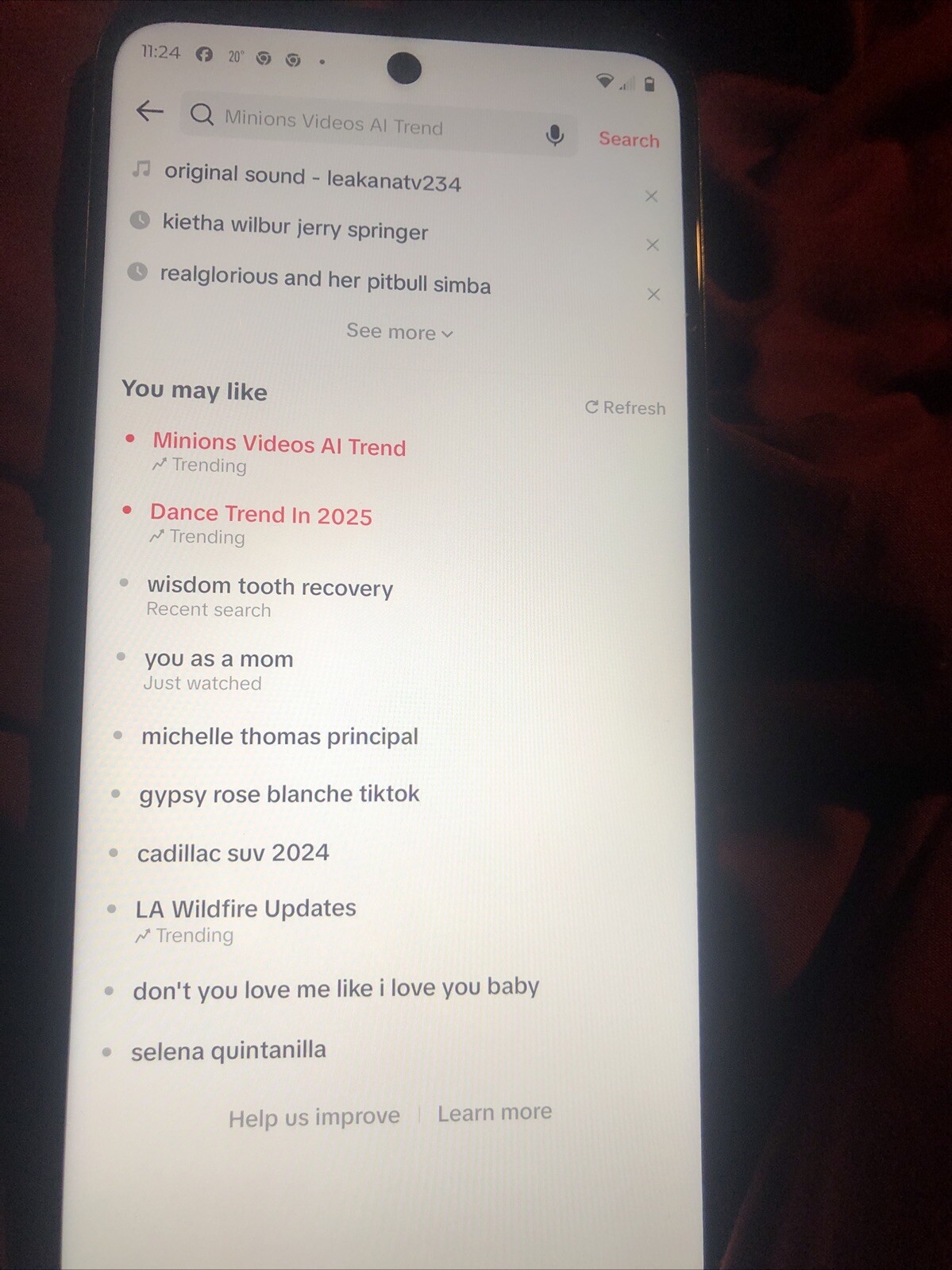 Phone With TikTok On It
