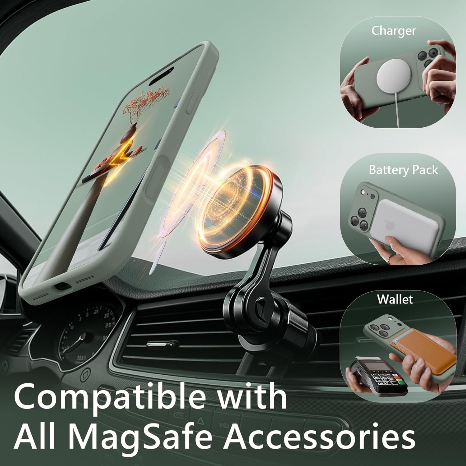 Magnetic for iPhone 17 Pro Max Case, Integrated Silicone Camera Control Button,