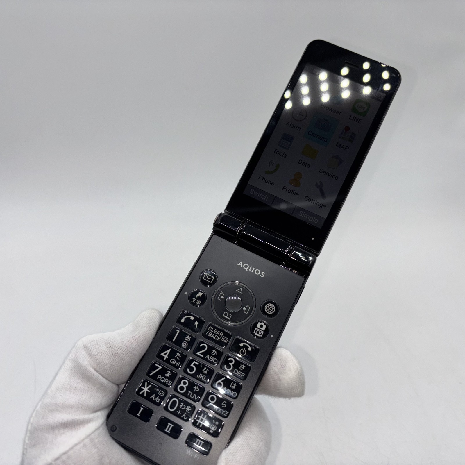 Sharp AQUOS 601SH Black 4G Flip Phone Android SIM Unlocked Softbank JP