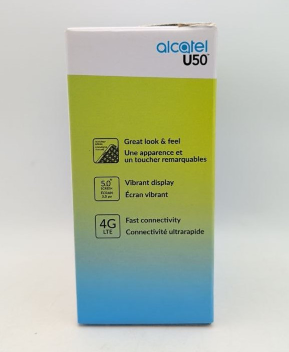 Alcatel U50 5044G 8GB Smartphone Android 5″ Unlocked GSM 4G LTE 5MP Black