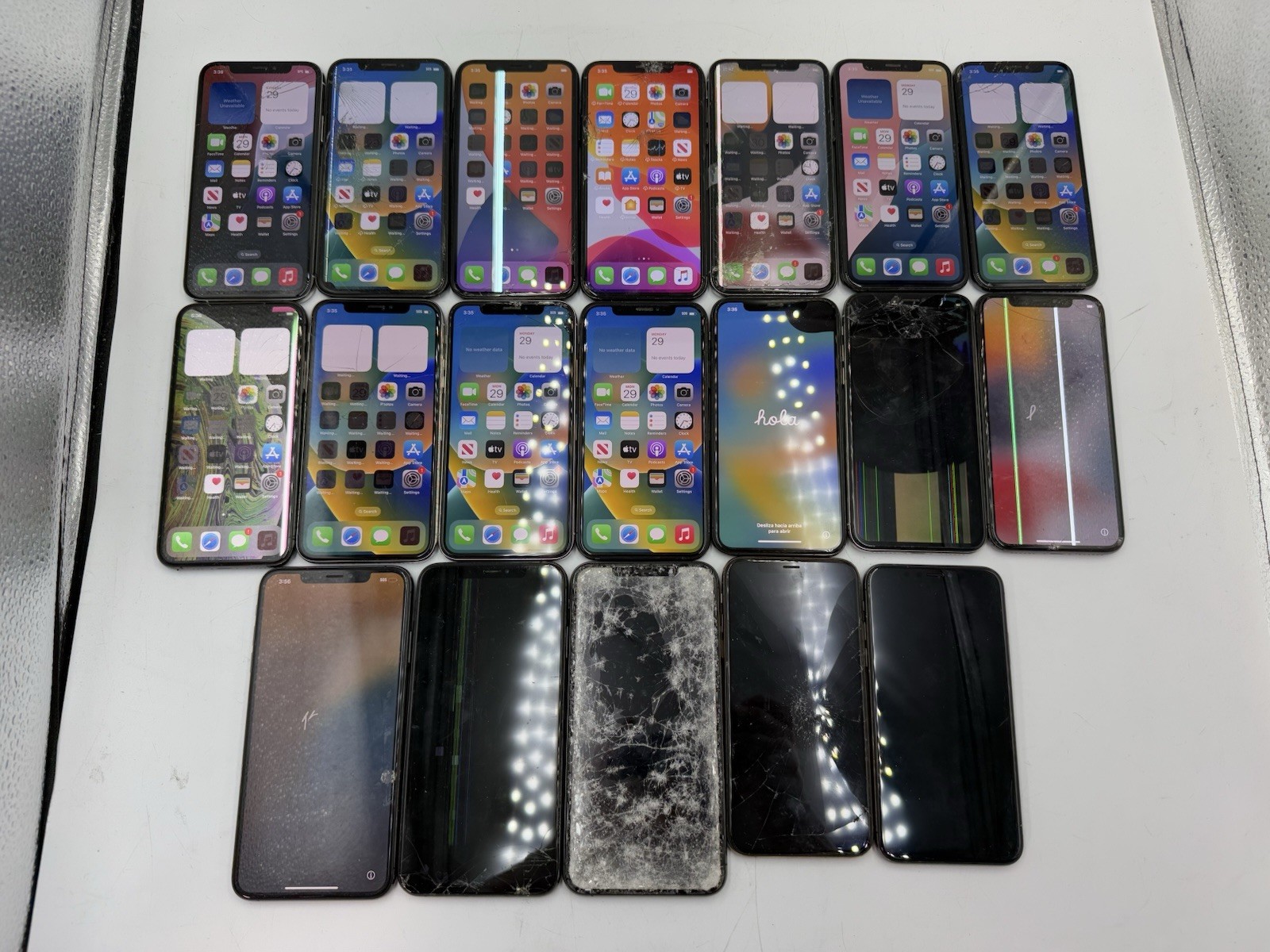 x19 Lot Apple iPhone X XS XS Max – 64GB (Mixed Carriers) REPAIR LOT! AS-IS