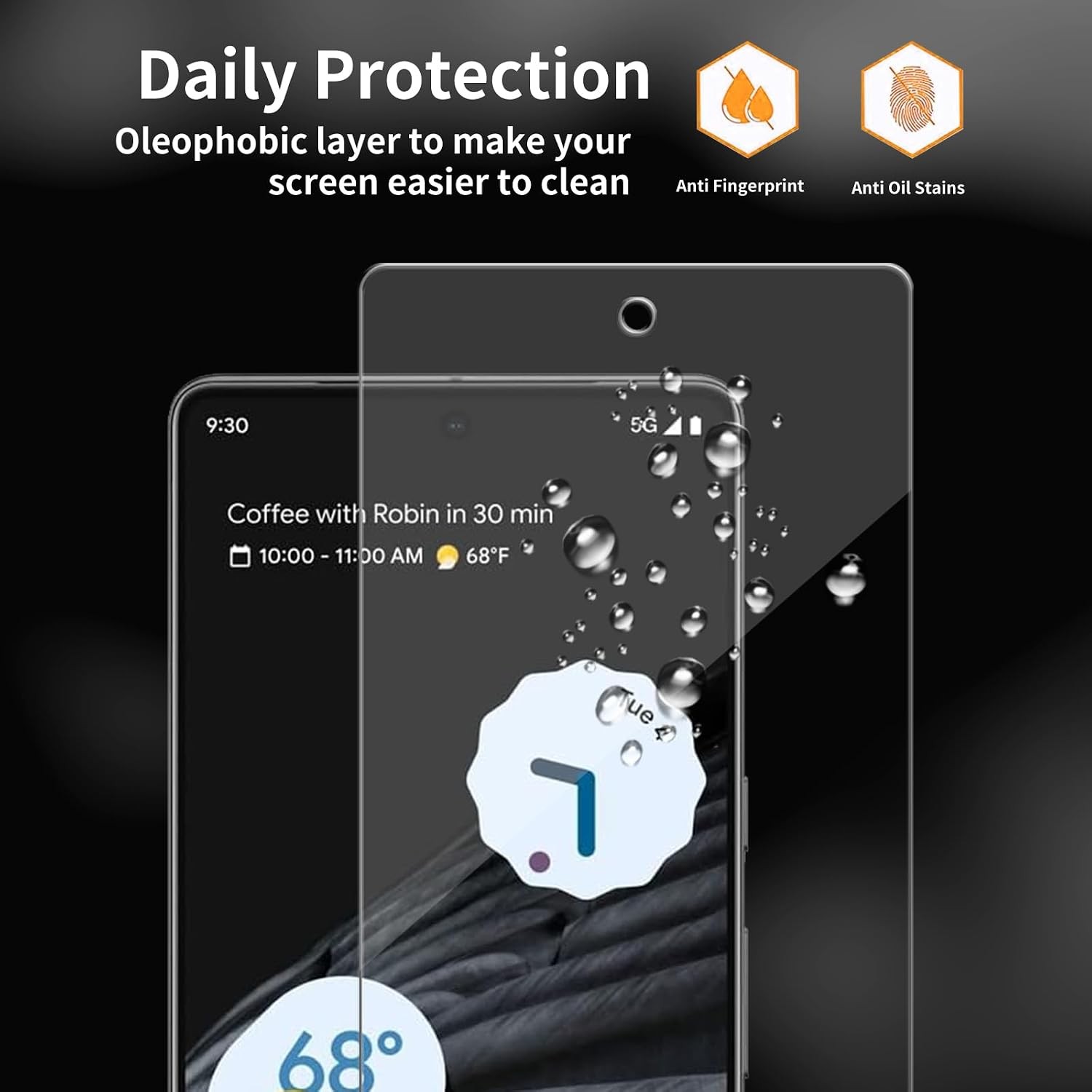 3PCS Tempered Glass Screen Protector for Google Pixel 6a / Pixel 7a Scratch-Proo