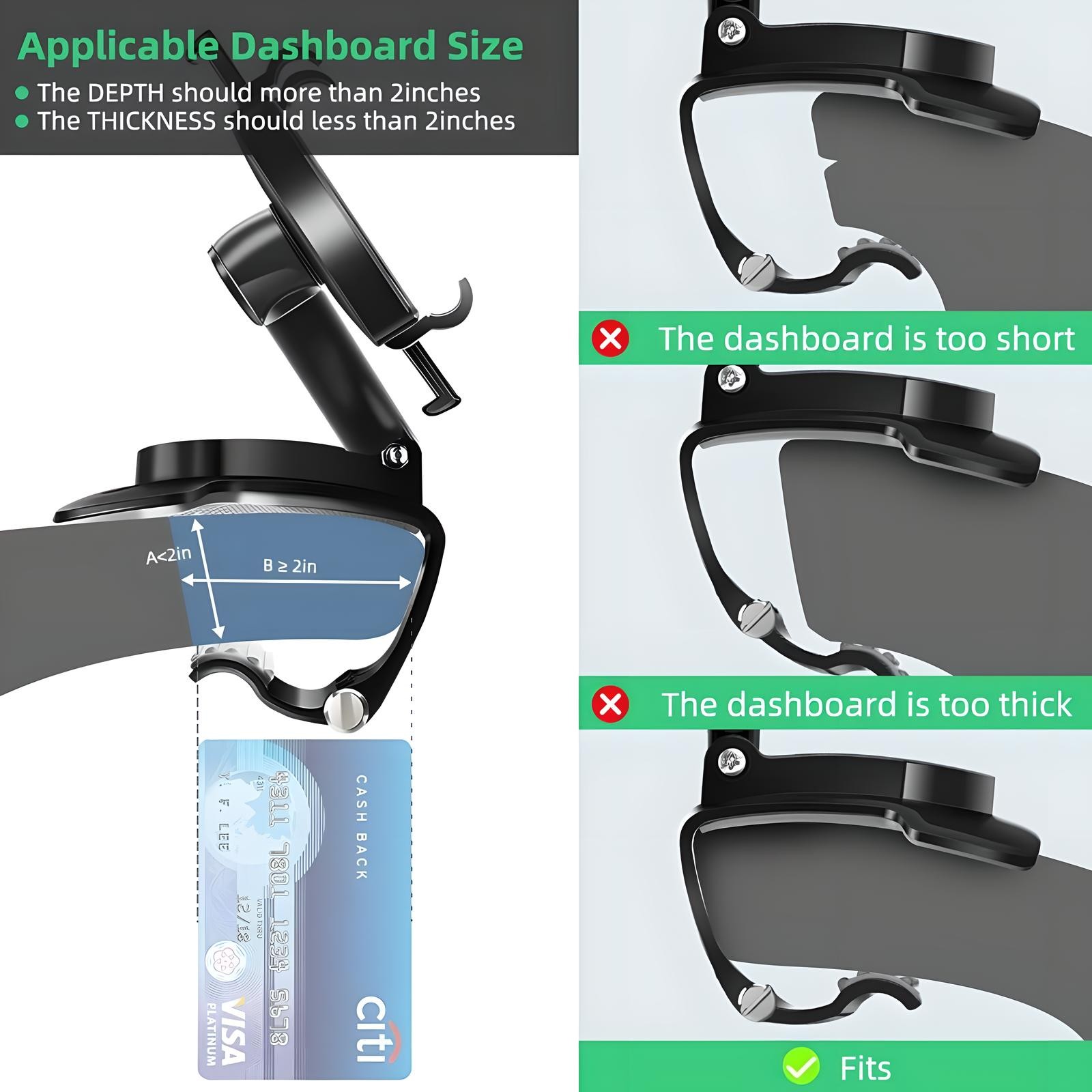 360° Universal Mount Holder Car Stand Windshield For Mobile Cell Phone GPS